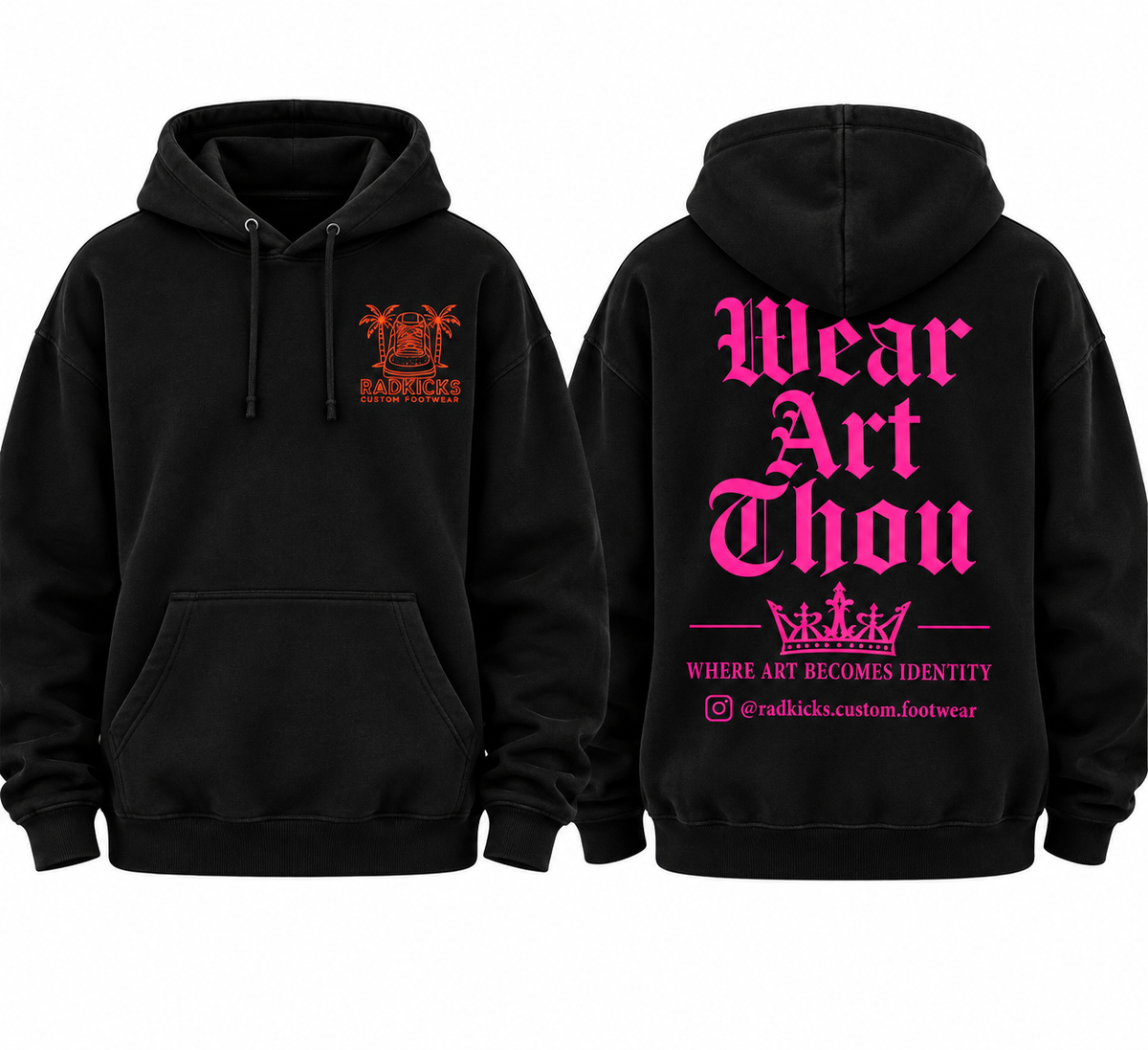 RadKicks Pink Graphic Hoodie